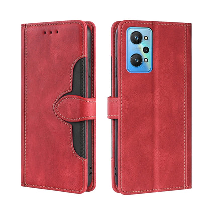 Skin Feel Straw Hat Magnetic Buckle Leather Phone Case, For OPPO Realme C12 / Narzo 20, For OPPO Realme C20, For OPPO Realme C21, For OPPO Realme C21Y, For OPPO Realme GT Neo2 5G, For OPPO Realme GT Master / Q3 Pro, For OPPO Realme GT / Q3 Pro 5G      ...