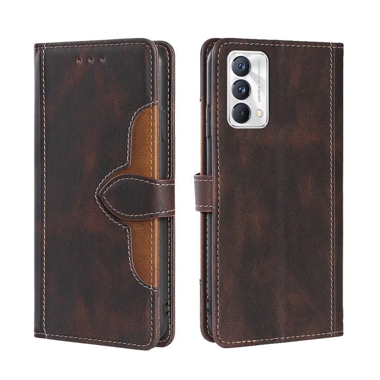 Skin Feel Straw Hat Magnetic Buckle Leather Phone Case, For OPPO Realme C12 / Narzo 20, For OPPO Realme C20, For OPPO Realme C21, For OPPO Realme C21Y, For OPPO Realme GT Neo2 5G, For OPPO Realme GT Master / Q3 Pro, For OPPO Realme GT / Q3 Pro 5G      ...