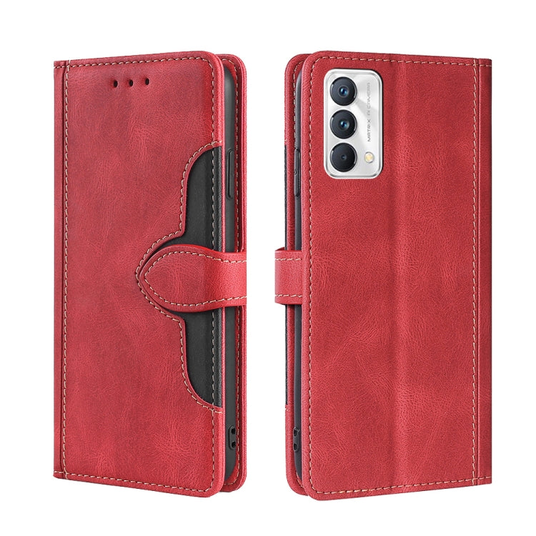 Skin Feel Straw Hat Magnetic Buckle Leather Phone Case, For OPPO Realme C12 / Narzo 20, For OPPO Realme C20, For OPPO Realme C21, For OPPO Realme C21Y, For OPPO Realme GT Neo2 5G, For OPPO Realme GT Master / Q3 Pro, For OPPO Realme GT / Q3 Pro 5G      ...