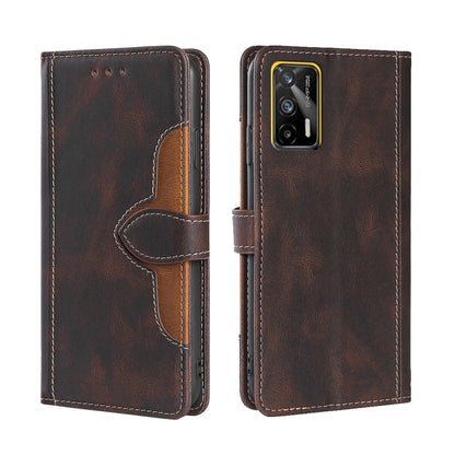 Skin Feel Straw Hat Magnetic Buckle Leather Phone Case, For OPPO Realme C12 / Narzo 20, For OPPO Realme C20, For OPPO Realme C21, For OPPO Realme C21Y, For OPPO Realme GT Neo2 5G, For OPPO Realme GT Master / Q3 Pro, For OPPO Realme GT / Q3 Pro 5G      ...