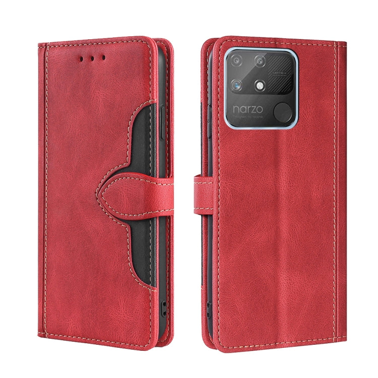 Skin Feel Straw Hat Magnetic Buckle Leather Phone Case, For OPPO Realme C12 / Narzo 20, For OPPO Realme C20, For OPPO Realme C21, For OPPO Realme C21Y, For OPPO Realme GT Neo2 5G, For OPPO Realme GT Master / Q3 Pro, For OPPO Realme GT / Q3 Pro 5G      ...