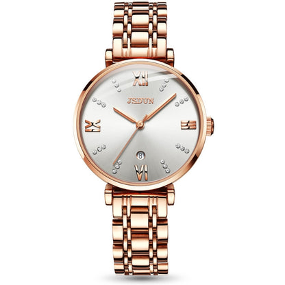 JIN SHI DUN 6533 Montre Femme Tendance Étanche Ultra-fine à Quartz