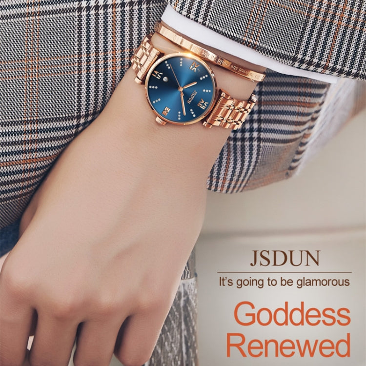 JIN SHI DUN 6533 Montre Femme Tendance Étanche Ultra-fine à Quartz
