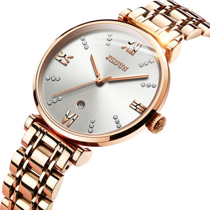 JIN SHI DUN 6533 Montre Femme Tendance Étanche Ultra-fine à Quartz