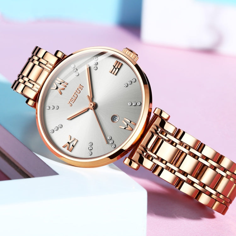 JIN SHI DUN 6533 Montre Femme Tendance Étanche Ultra-fine à Quartz
