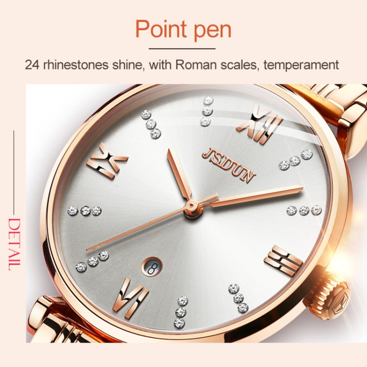 JIN SHI DUN 6533 Montre Femme Tendance Étanche Ultra-fine à Quartz