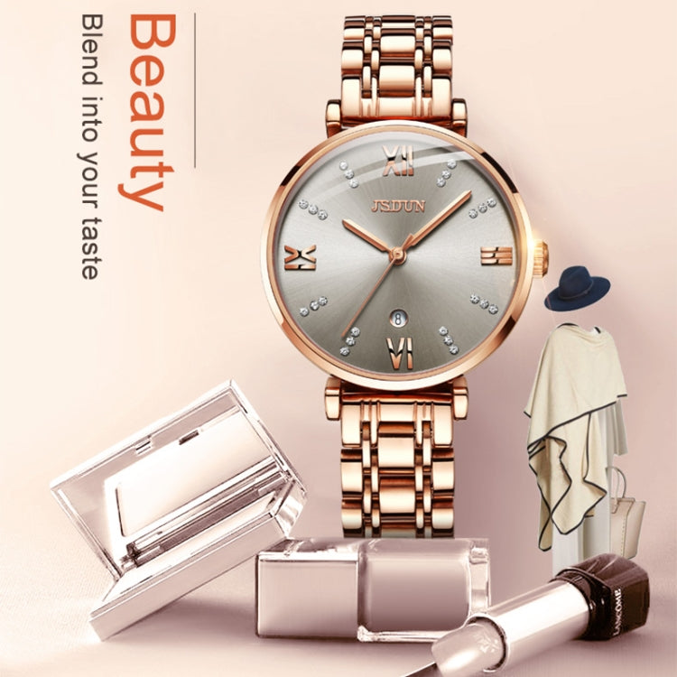 JIN SHI DUN 6533 Montre Femme Tendance Étanche Ultra-fine à Quartz