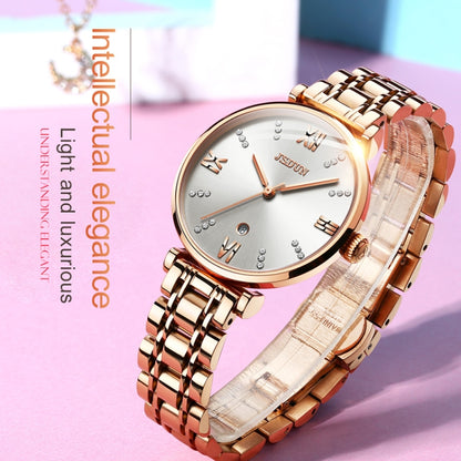 JIN SHI DUN 6533 Montre Femme Tendance Étanche Ultra-fine à Quartz