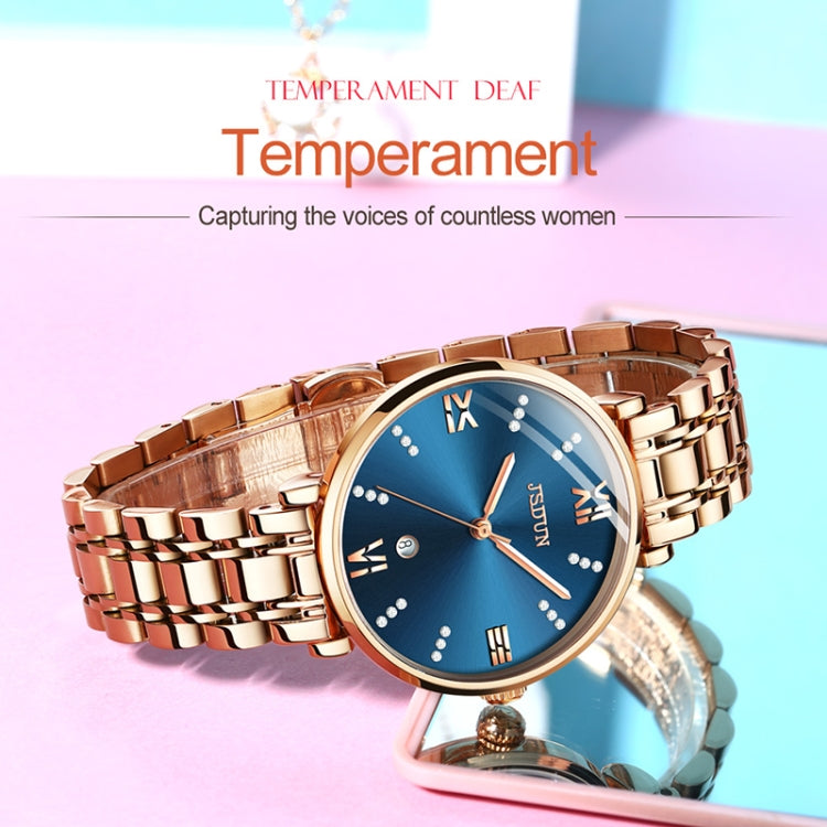 JIN SHI DUN 6533 Montre Femme Tendance Étanche Ultra-fine à Quartz