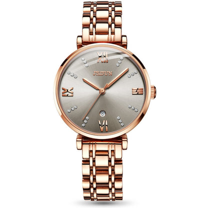 JIN SHI DUN 6533 Montre Femme Tendance Étanche Ultra-fine à Quartz