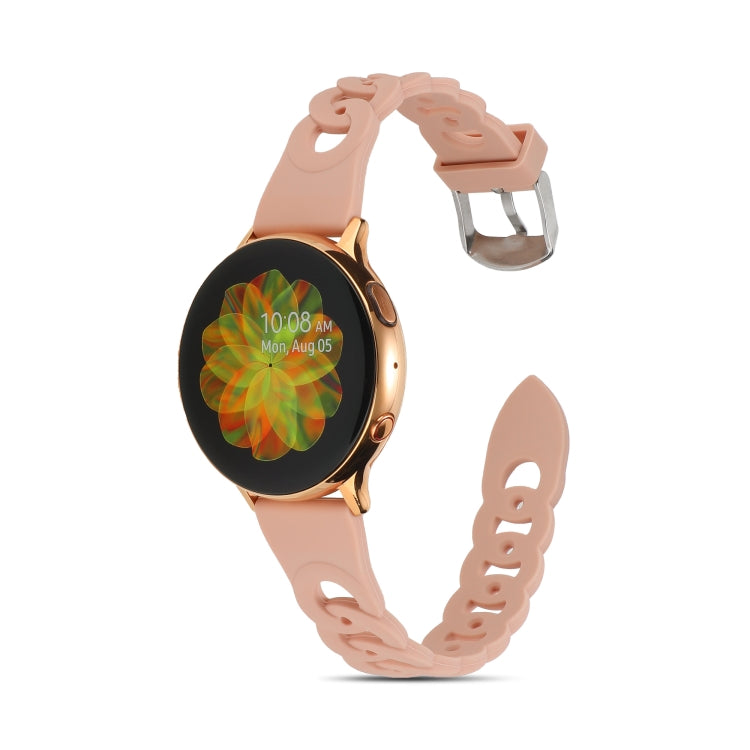 Ring Buckle Silicone Watchband, 20mm, 22mm