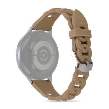 Ring Buckle Silicone Watchband, 20mm, 22mm