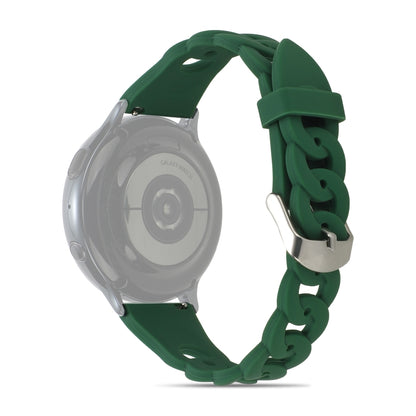 Ring Buckle Silicone Watchband, 20mm, 22mm