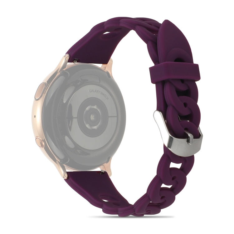 Ring Buckle Silicone Watchband, 20mm, 22mm