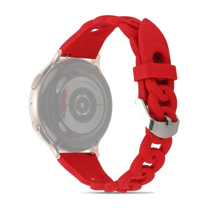 Ring Buckle Silicone Watchband, 20mm, 22mm
