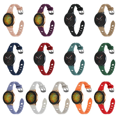 Ring Buckle Silicone Watchband, 20mm, 22mm