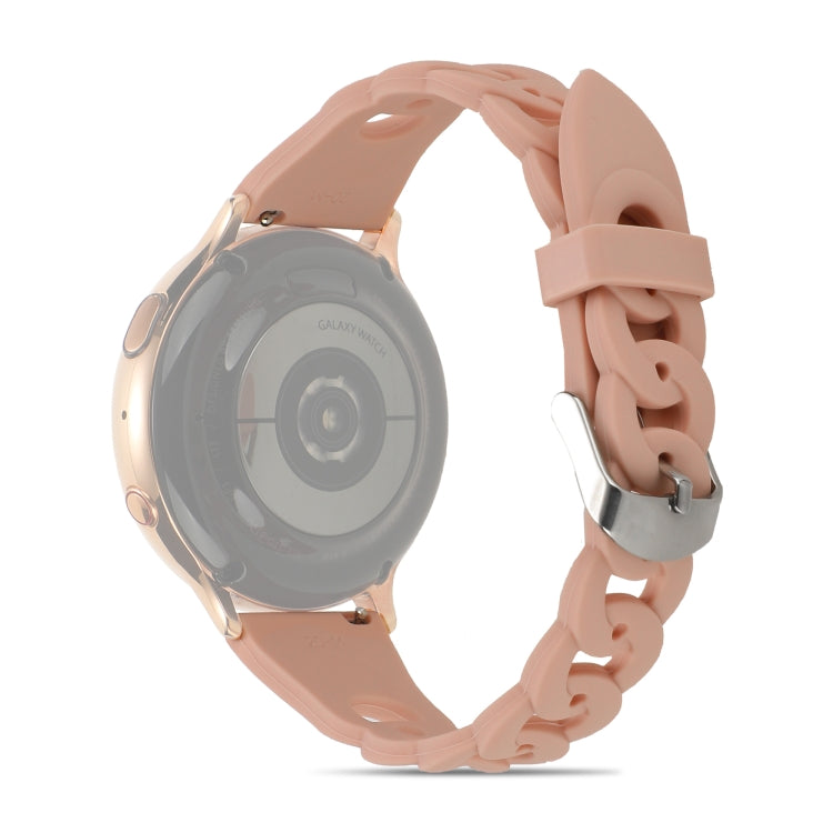 Ring Buckle Silicone Watchband, 20mm, 22mm