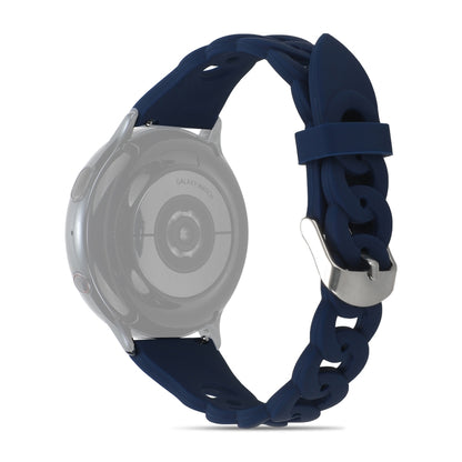 Ring Buckle Silicone Watchband, 20mm, 22mm