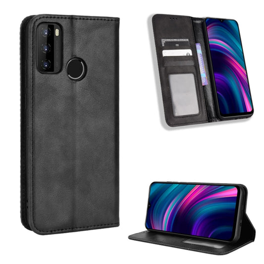 Magnetic Buckle Retro Texture Leather Phone Case, For BLU G51 Plus, For BLU G91 Pro, For OPPO Realme Q3T / Q3S, For OPPO Reno7 5G / Find X5 Lite, For Schok Volt SV55 / SV55216, For TCL 30V 5G, For vivo S12 / V23 5G, For vivo Y55s 5G, For Wiko Y52      ...