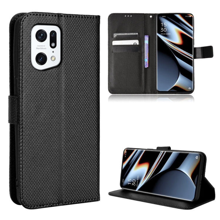 Diamond Texture Leather Phone Case, For Xiaomi Poco M4 Pro 5G Big Hole, For Xiaomi Poco M4 Pro 5G Fine Hole, For OnePlus Nord CE 2 5G, For OPPO A7 / AX7 / A5s / AX5s / A21, For OPPO Find X5 Pro, For OPPO Find X5, For OPPO Reno7 5G / Find X5 Lite       ...