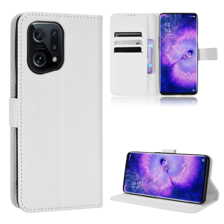 Diamond Texture Leather Phone Case, For Xiaomi Poco M4 Pro 5G Big Hole, For Xiaomi Poco M4 Pro 5G Fine Hole, For OnePlus Nord CE 2 5G, For OPPO A7 / AX7 / A5s / AX5s / A21, For OPPO Find X5 Pro, For OPPO Find X5, For OPPO Reno7 5G / Find X5 Lite       ...