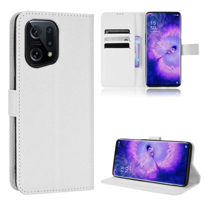 Diamond Texture Leather Phone Case, For Xiaomi Poco M4 Pro 5G Big Hole, For Xiaomi Poco M4 Pro 5G Fine Hole, For OnePlus Nord CE 2 5G, For OPPO A7 / AX7 / A5s / AX5s / A21, For OPPO Find X5 Pro, For OPPO Find X5, For OPPO Reno7 5G / Find X5 Lite       ...