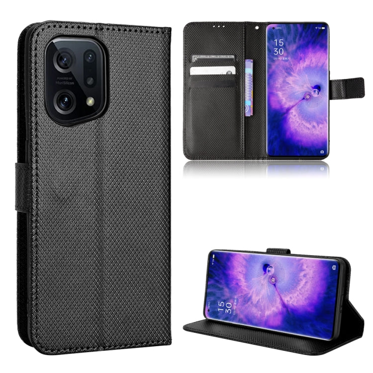 Diamond Texture Leather Phone Case, For Xiaomi Poco M4 Pro 5G Big Hole, For Xiaomi Poco M4 Pro 5G Fine Hole, For OnePlus Nord CE 2 5G, For OPPO A7 / AX7 / A5s / AX5s / A21, For OPPO Find X5 Pro, For OPPO Find X5, For OPPO Reno7 5G / Find X5 Lite       ...