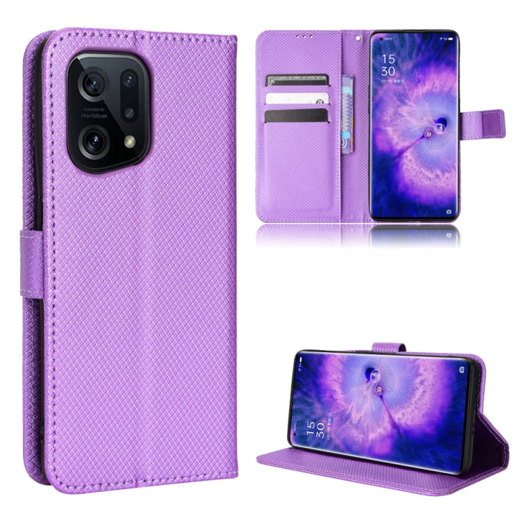 Diamond Texture Leather Phone Case, For Xiaomi Poco M4 Pro 5G Big Hole, For Xiaomi Poco M4 Pro 5G Fine Hole, For OnePlus Nord CE 2 5G, For OPPO A7 / AX7 / A5s / AX5s / A21, For OPPO Find X5 Pro, For OPPO Find X5, For OPPO Reno7 5G / Find X5 Lite       ...