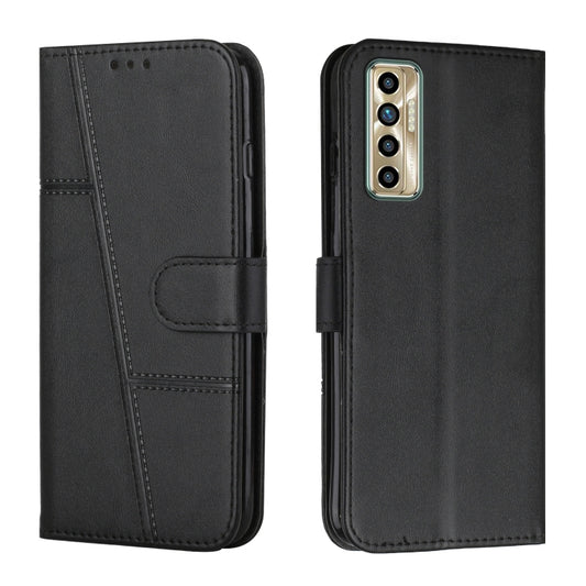 Stitching Calf Texture Buckle Leather Phone Case, For Tecno Camon 17P, For Tecno Camon 17 Pro, For Tecno Camon 18 / 18P, For Tecno Camon 18 Premier, For Tecno Pop 5 LTE, For Tecno Pova 2, For Tecno Pova Neo, For Tecno Spark 7 Pro, For Tecno Spark 7 / 7...