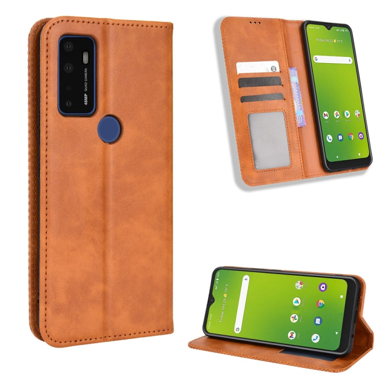 Magnetic Buckle Retro Texture Leather Phone Case, For Cricket Dream 5G / AT&T Radiant Max 5, For OPPO Find N, For OPPO Find X5 Pro, For OPPO Find X5, For OPPO Realme 9 Pro+, For OPPO Realme 9 Pro, For OPPO Realme C35                                    ...