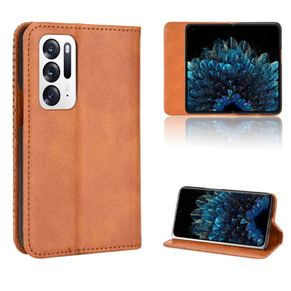 Magnetic Buckle Retro Texture Leather Phone Case, For Cricket Dream 5G / AT&T Radiant Max 5, For OPPO Find N, For OPPO Find X5 Pro, For OPPO Find X5, For OPPO Realme 9 Pro+, For OPPO Realme 9 Pro, For OPPO Realme C35                                    ...
