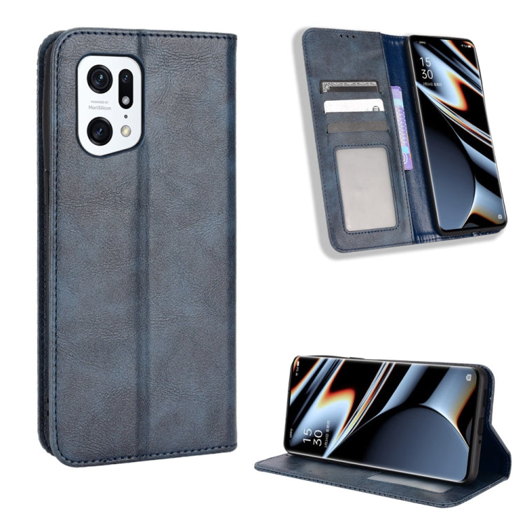 Magnetic Buckle Retro Texture Leather Phone Case, For Cricket Dream 5G / AT&T Radiant Max 5, For OPPO Find N, For OPPO Find X5 Pro, For OPPO Find X5, For OPPO Realme 9 Pro+, For OPPO Realme 9 Pro, For OPPO Realme C35                                    ...