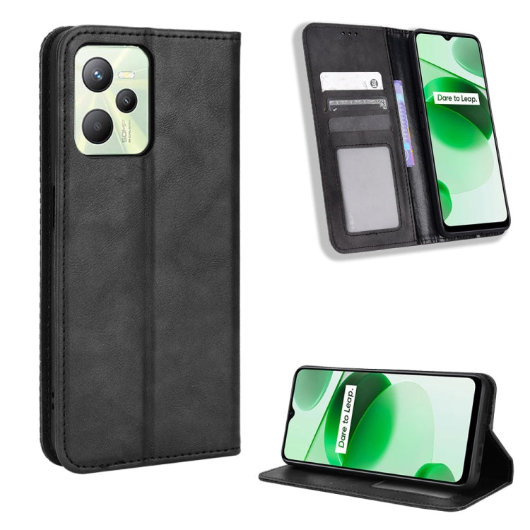 Magnetic Buckle Retro Texture Leather Phone Case, For Cricket Dream 5G / AT&T Radiant Max 5, For OPPO Find N, For OPPO Find X5 Pro, For OPPO Find X5, For OPPO Realme 9 Pro+, For OPPO Realme 9 Pro, For OPPO Realme C35                                    ...
