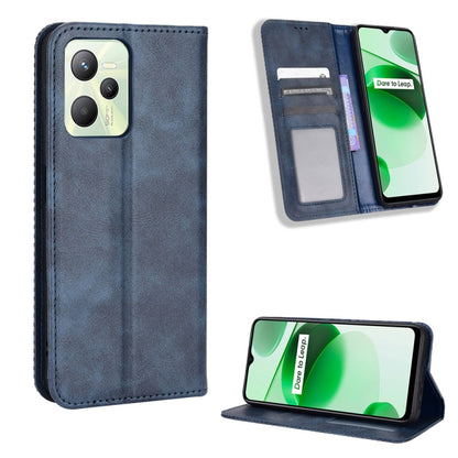 Magnetic Buckle Retro Texture Leather Phone Case, For Cricket Dream 5G / AT&T Radiant Max 5, For OPPO Find N, For OPPO Find X5 Pro, For OPPO Find X5, For OPPO Realme 9 Pro+, For OPPO Realme 9 Pro, For OPPO Realme C35                                    ...