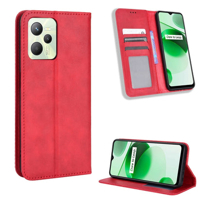 Magnetic Buckle Retro Texture Leather Phone Case, For Cricket Dream 5G / AT&T Radiant Max 5, For OPPO Find N, For OPPO Find X5 Pro, For OPPO Find X5, For OPPO Realme 9 Pro+, For OPPO Realme 9 Pro, For OPPO Realme C35                                    ...