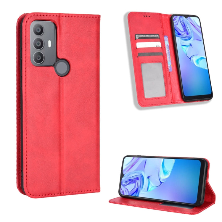 Magnetic Buckle Retro Texture Leather Phone Case, For Cricket Dream 5G / AT&T Radiant Max 5, For OPPO Find N, For OPPO Find X5 Pro, For OPPO Find X5, For OPPO Realme 9 Pro+, For OPPO Realme 9 Pro, For OPPO Realme C35                                    ...