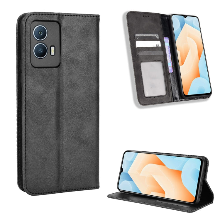 Magnetic Buckle Retro Texture Leather Phone Case, For Cricket Dream 5G / AT&T Radiant Max 5, For OPPO Find N, For OPPO Find X5 Pro, For OPPO Find X5, For OPPO Realme 9 Pro+, For OPPO Realme 9 Pro, For OPPO Realme C35                                    ...
