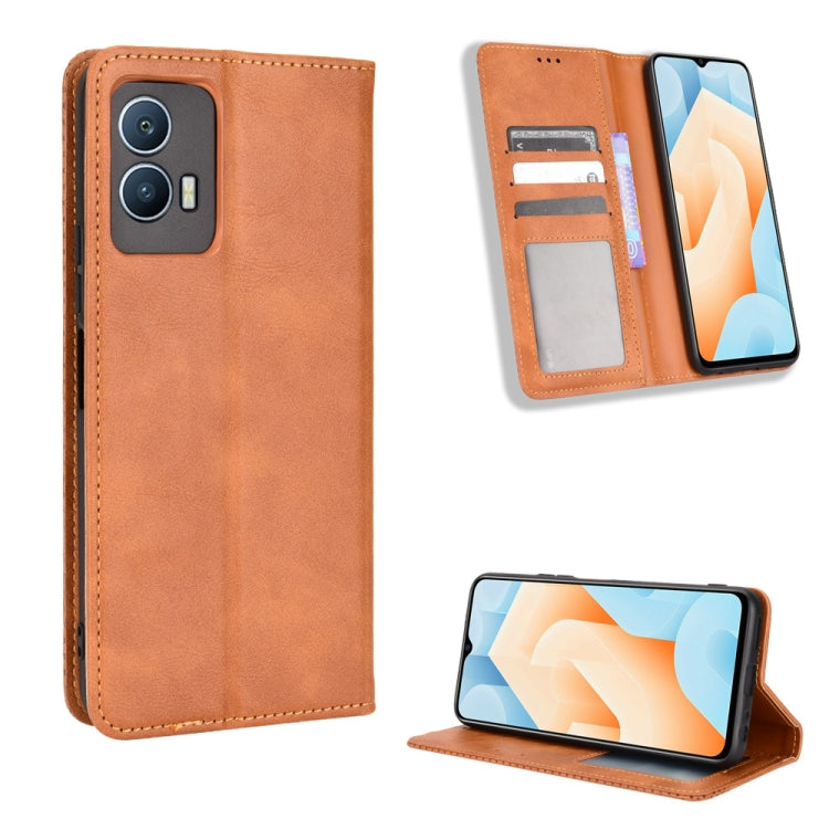 Magnetic Buckle Retro Texture Leather Phone Case, For Cricket Dream 5G / AT&T Radiant Max 5, For OPPO Find N, For OPPO Find X5 Pro, For OPPO Find X5, For OPPO Realme 9 Pro+, For OPPO Realme 9 Pro, For OPPO Realme C35                                    ...