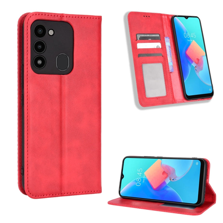 Magnetic Buckle Retro Texture Leather Phone Case, For Cricket Dream 5G / AT&T Radiant Max 5, For OPPO Find N, For OPPO Find X5 Pro, For OPPO Find X5, For OPPO Realme 9 Pro+, For OPPO Realme 9 Pro, For OPPO Realme C35                                    ...