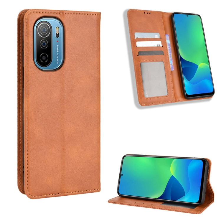 Magnetic Buckle Retro Texture Leather Phone Case, For Cricket Dream 5G / AT&T Radiant Max 5, For OPPO Find N, For OPPO Find X5 Pro, For OPPO Find X5, For OPPO Realme 9 Pro+, For OPPO Realme 9 Pro, For OPPO Realme C35                                    ...
