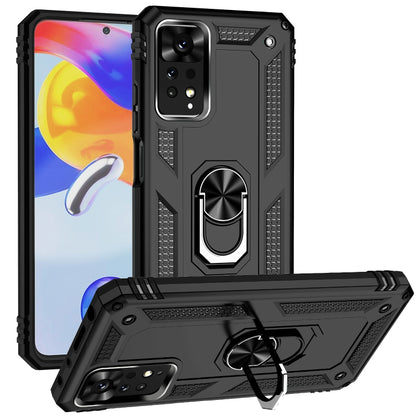 Shockproof TPU + PC Phone Case with Holder, For Xiaomi 12 Pro, For Xiaomi Poco X4 Pro 5G, For Xiaomi Redmi Note 11 Pro, For Motorola Edge 30 Pro, For Google Pixel 6a, For Google Pixel 7, For Google Pixel 7 Pro