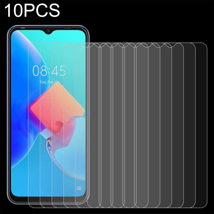 10 PCS 0.26mm 9H 2.5D Tempered Glass Film, For Tecno Spark 8C(10 PCS), For ZTE Blade V40(10 PCS), For Meizu Meilan S6 (10 PCS)