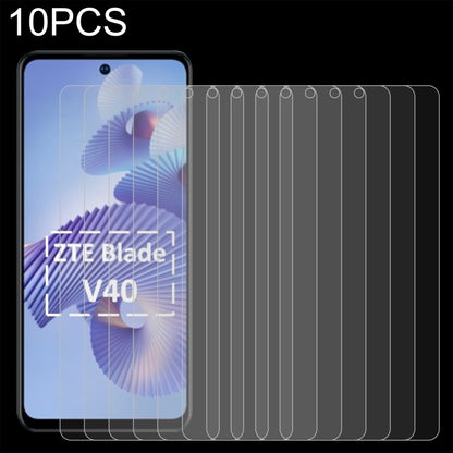 10 PCS 0.26mm 9H 2.5D Tempered Glass Film, For Tecno Spark 8C(10 PCS), For ZTE Blade V40(10 PCS), For Meizu Meilan S6 (10 PCS)