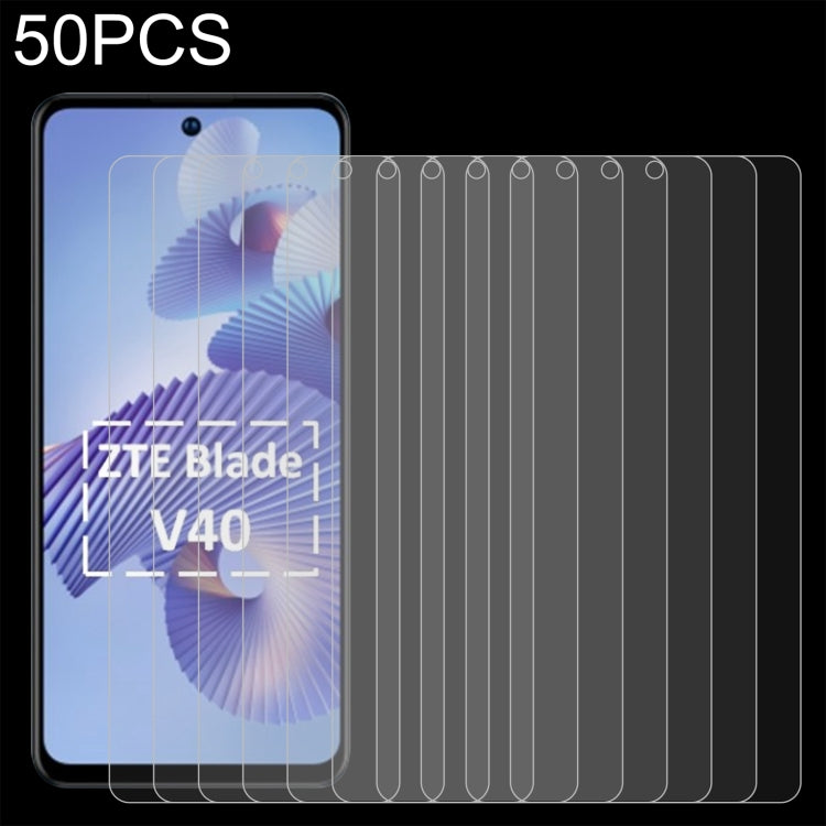 50 PCS 0.26mm 9H 2.5D Tempered Glass Film, For Tecno Spark 8C(50 PCS), For ZTE Blade V40(50 PCS), For Meizu Meilan S6 (50 PCS)