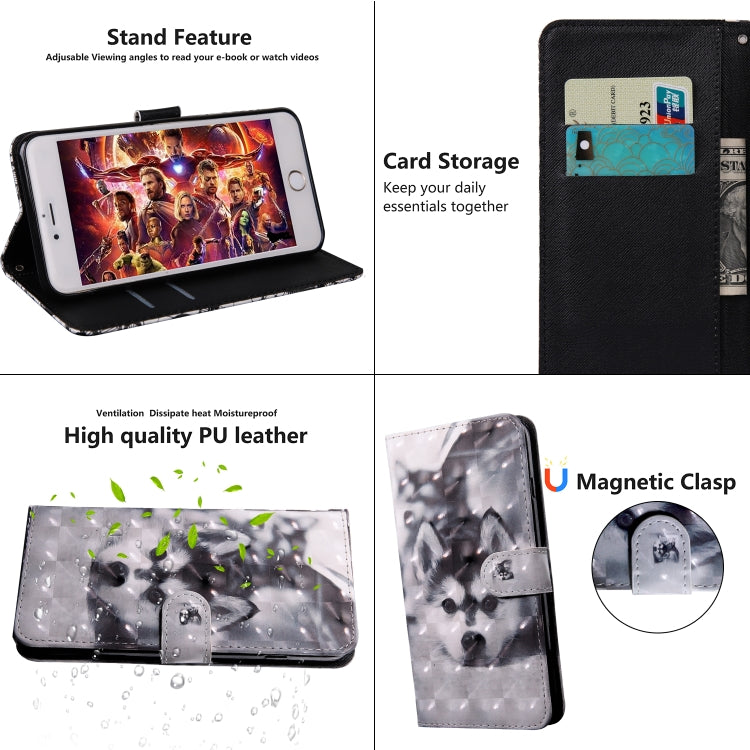 3D Painting Pattern Coloured Drawing Leather Phone Case, For Google Pixel 6, For Google Pixel 6 Pro, For Google Pixel 7 5G, For Google Pixel 7 Pro 5G