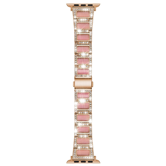 22mm Metal Opal Watchband For Apple Watch Series, 7 41mm / 6&SE&5&4 40mm / 3&2&1 38mm, 7 45mm / 6&SE&5&4 44mm / 3&2&1 42mm