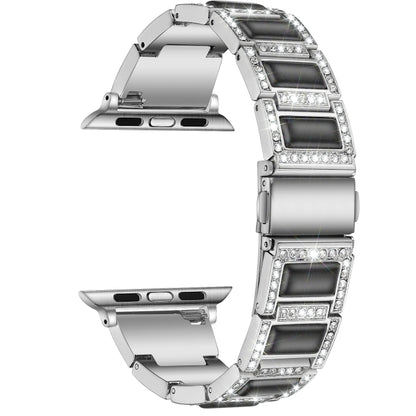 22mm Metal Opal Watchband For Apple Watch Series, 7 41mm / 6&SE&5&4 40mm / 3&2&1 38mm, 7 45mm / 6&SE&5&4 44mm / 3&2&1 42mm