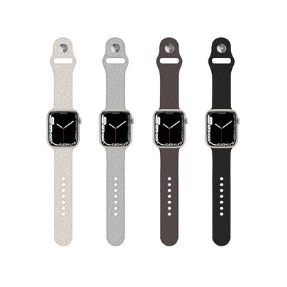 Leopard Embossing Silicone Watchband For Apple Watch Series, 7 41mm / 6&SE&5&4 40mm / 3&2&1 38mm, 7 45mm / 6&SE&5&4 44mm / 3&2&1 42mm