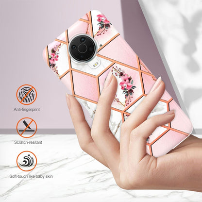 Electroplating Splicing Marble Flower Pattern TPU Shockproof Phone Case, For Nokia G10 / G20, For Nokia G21 / G11, For OPPO Realme 9 Pro+ 5G, For OPPO Realme 9 Pro 5G, For OPPO Realme 9i / A36/A96 4G, For Samsung Galaxy A13 4G                          ...
