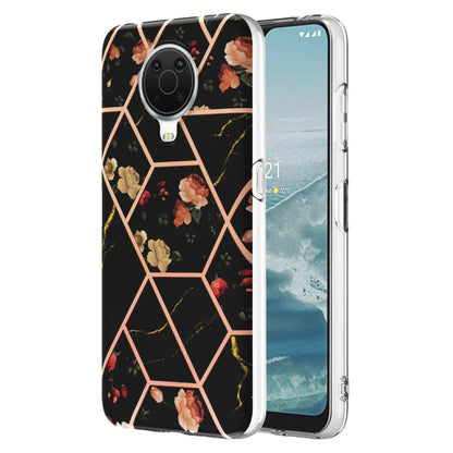 Electroplating Splicing Marble Flower Pattern TPU Shockproof Phone Case, For Nokia G10 / G20, For Nokia G21 / G11, For OPPO Realme 9 Pro+ 5G, For OPPO Realme 9 Pro 5G, For OPPO Realme 9i / A36/A96 4G, For Samsung Galaxy A13 4G                          ...